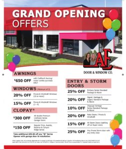 Grand opening offers