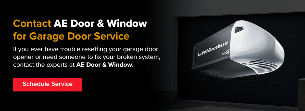 Contact AE Door & Window for garage door service